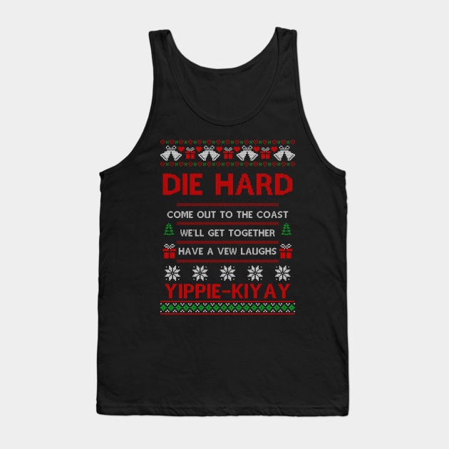 Die Hard Movie Ugly Christmas Tank Top by AnglingPK